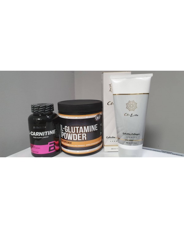 Kelly`s beauty pack 2 ( CluLite-Cellulite cream with collagen + L-carnitine + Glutamine)