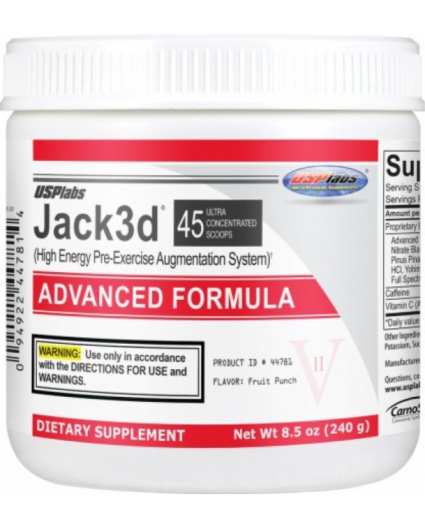 USP Labs - Jack 3D Advanced Formula 230g / 45servings