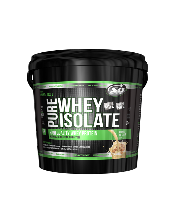 SO NUTRITION - Whey Isolate Zero 4kg - Zero lactose - zero sugar ! AVAILABLE ONLY IN STORES!