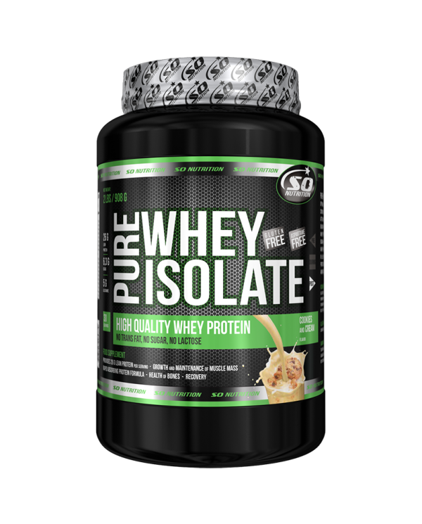 SO NUTRITION - Pure Whey Isolate 2lb / 908g