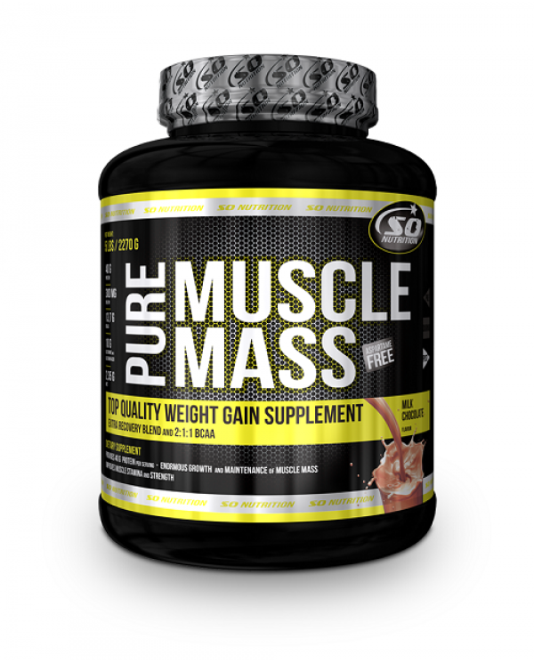 SO NUTRITION - Pure Muscle Mass 5lb + Free Sample!