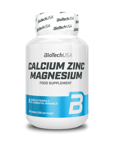 BioTech USA - Calcium-Zinc-Magnesium 100tabs 
