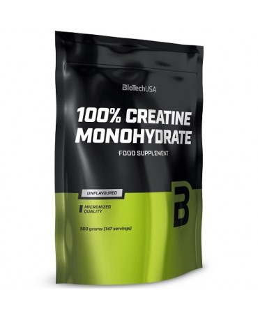 Biotech USA - 100% Creatine monohydrate 500g (bag)