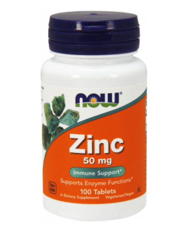Now Foods - Zinc 50mg - 100tablets