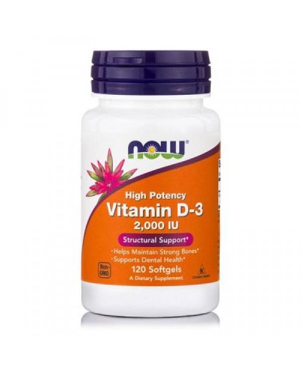 Now foods - Vitamin D3 2000 IU 120 softgels